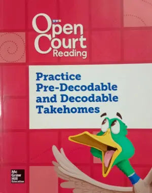 Book cover of 'Open Court Reading' with a cartoon character on a red background