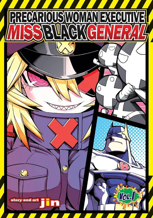 Book cover of 'Miss Black General' with character design and text
