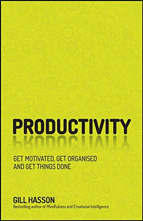 Book cover of 'Productivity' by Gill Hasson with a yellow background and black text.
