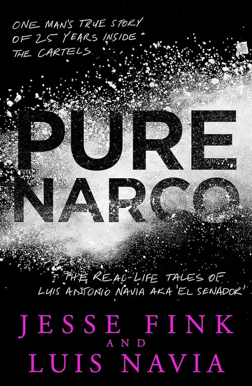 Book cover of 'Pure Narco' with black and white design