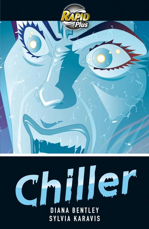 Book cover of 'Chiller' by Diana Bentley and Sylvia Karavis with a blue and purple color scheme.
