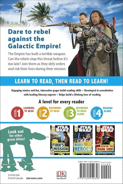 Back cover of a book featuring Star Wars characters with promotional text and images of other books.