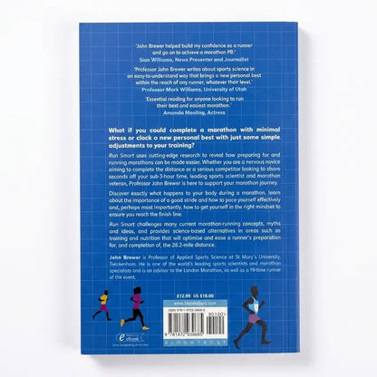 Back cover of a book with text and a barcode on a white background