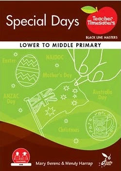 Book cover of 'Special Days' by Teacher TimeTables with holidays illustrated on a green and brown background.