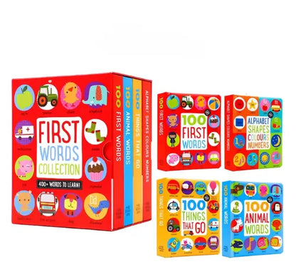 The First Words Collection 4 Books Box Set - 400+ Words to Learn!