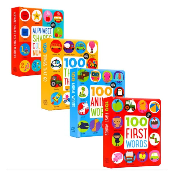 The First Words Collection 4 Books Box Set - 400+ Words to Learn!