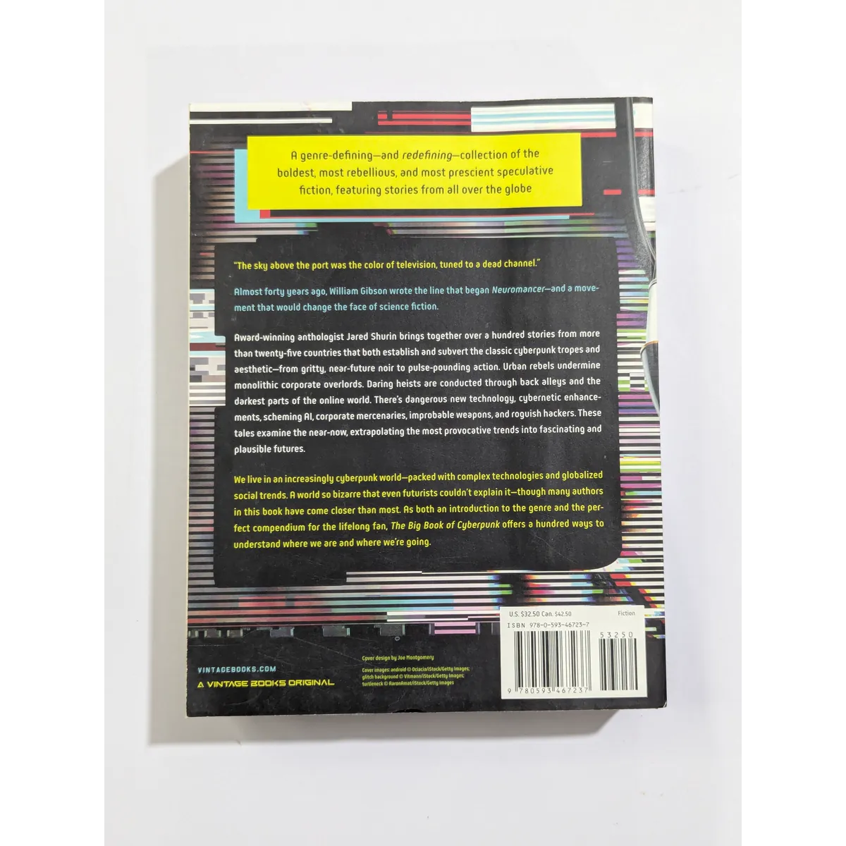 Back cover of a book with text and a barcode on a white background