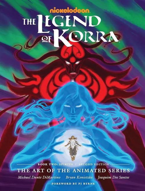 Book cover of 'The Legend of Korra' with a stylized character and colorful design.