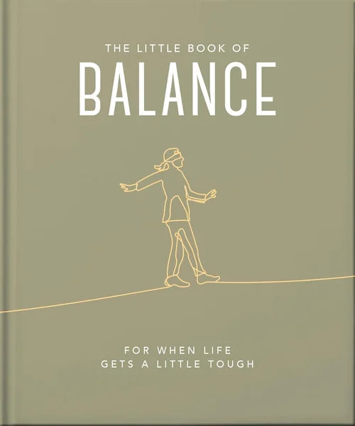 Book titled 'The Little Book of Balance' with a minimalist design on a green background