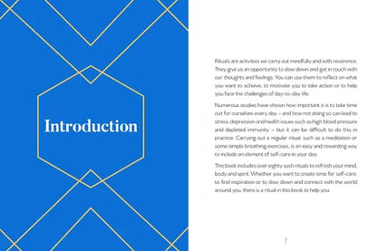Book page with 'Introduction' text on a blue background