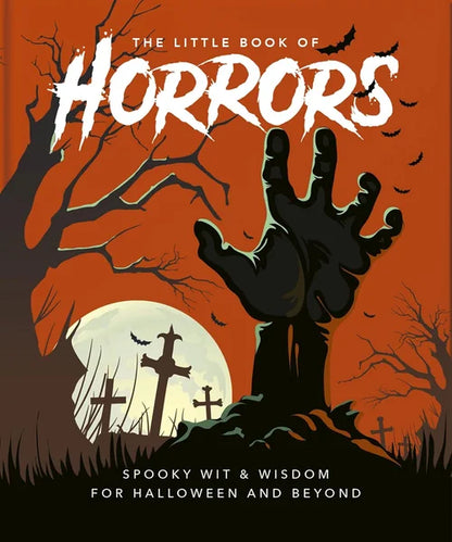 Book cover of The Little Book of Horrors: Scary Truths featuring dark, eerie visuals and horror-themed design