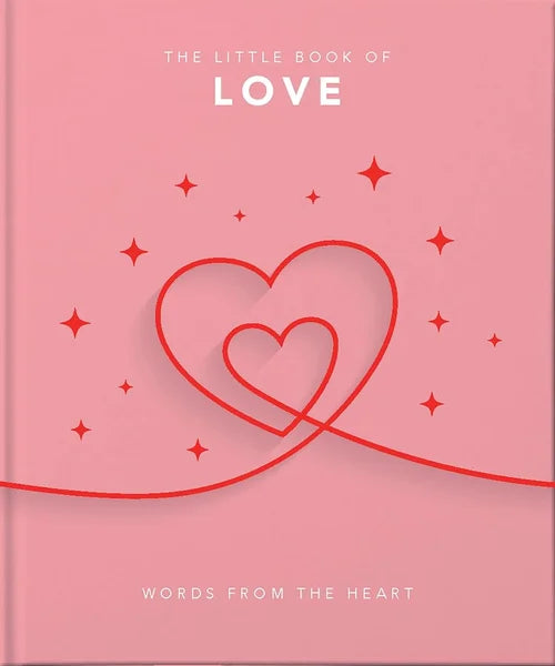Book cover of 'The Little Book of Love' with a heart design on a pink background