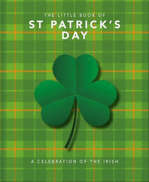 Book cover of 'The Little Book of St Patrick's Day' with a green plaid pattern and shamrock.