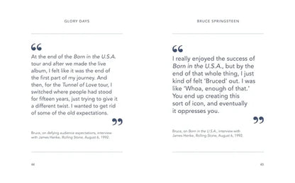 Text excerpt from Bruce Springsteen's interview with James Henke on the album 'Born in the U.S.A.'