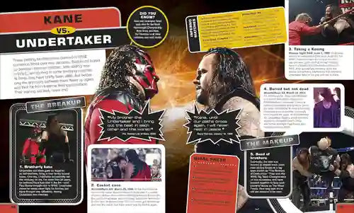 Wrestling card featuring Kane and Undertaker with detailed information and images.