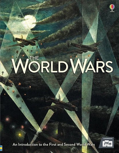Cover of the book titled 'The World Wars' featuring a dramatic illustration of World War I aircraft in flight.