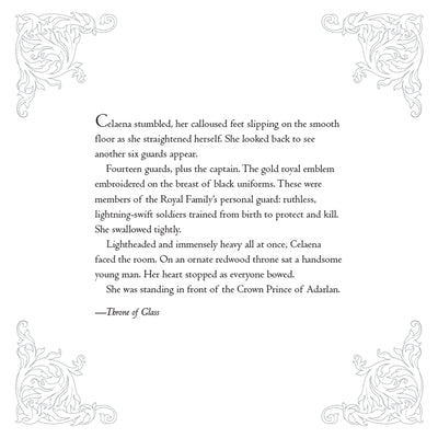 Text excerpt from a book with decorative margins