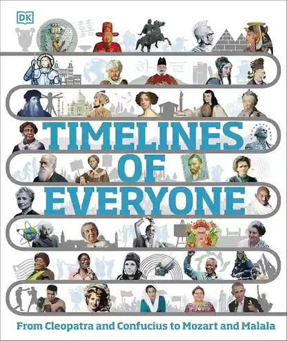 Book cover of 'Timelines of Everyone' with illustrated figures and text.