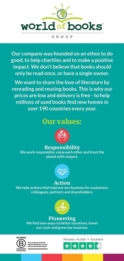 World of Books Group promotional text on a green and blue background