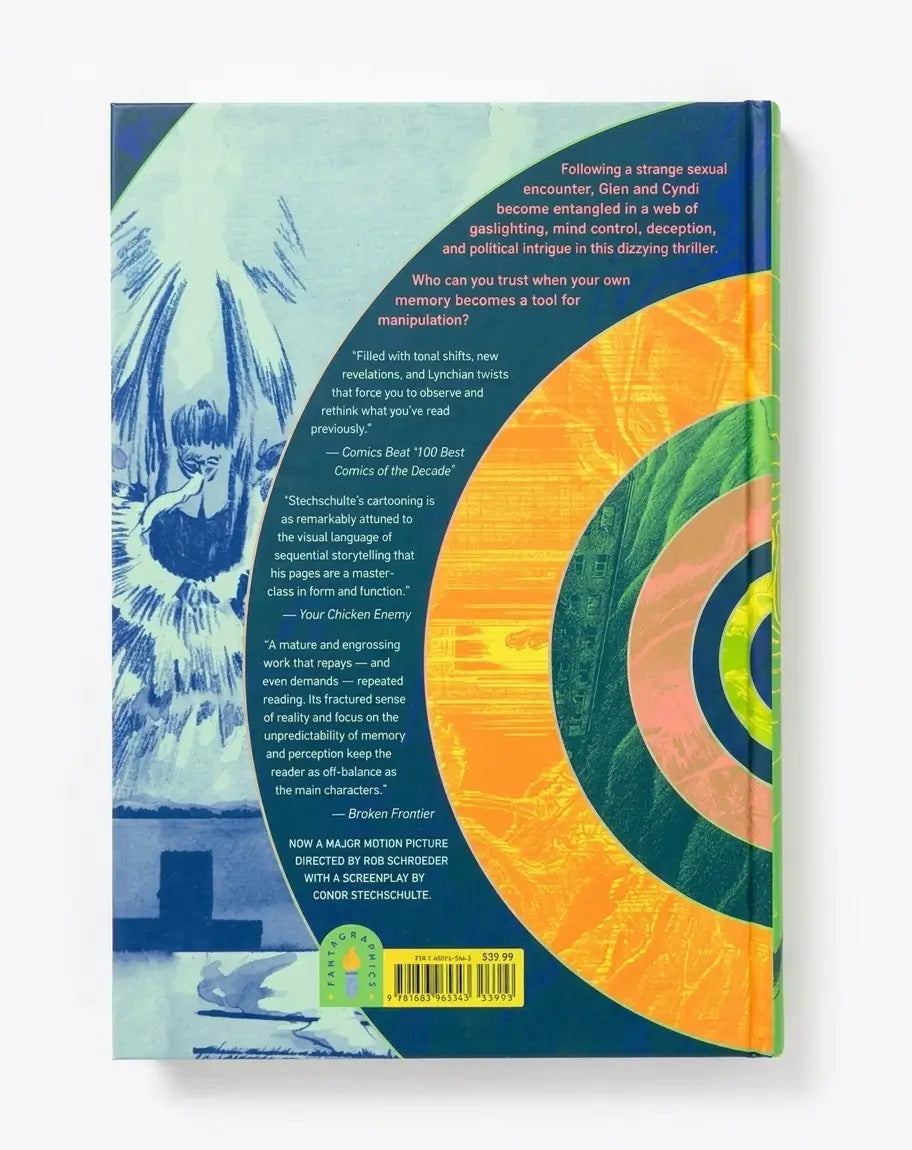 The back cover of a book titled 'The Invisible War' by Brian Fowler, featuring a dark blue background with a stylized illustration of a winged figure and a large circular target graphic in shades of orange, yellow, green, and blue.