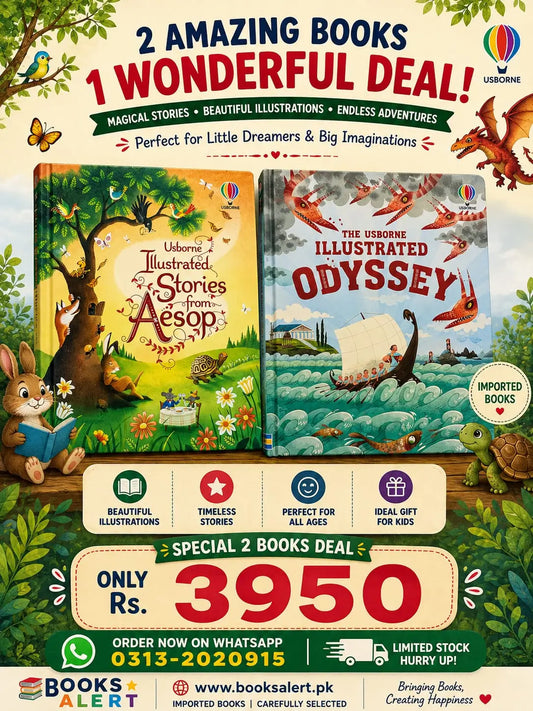 Usborne-Illustrated-Stories-from-Aesop-The-Illustrated-Odyssey-2-Books-Bundle