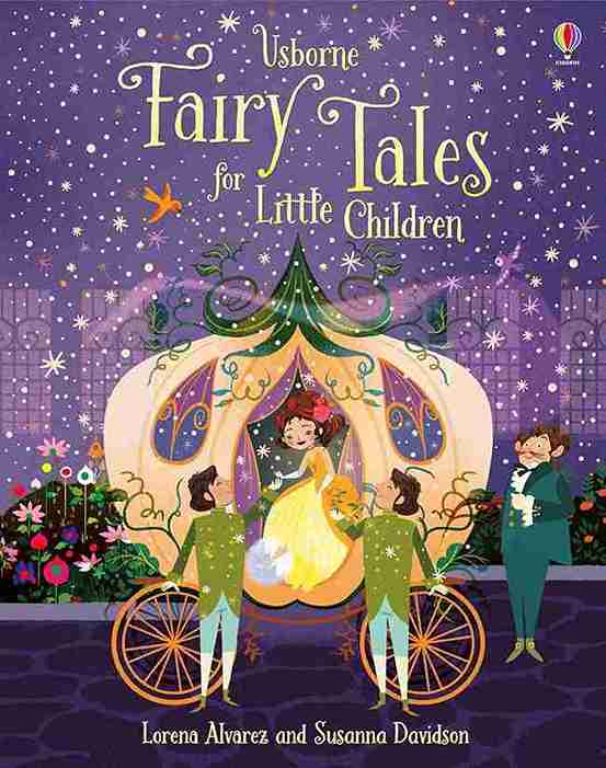 Book cover of 'Usborne Fairy Tales for Little Children' with a fairy tale scene illustration.