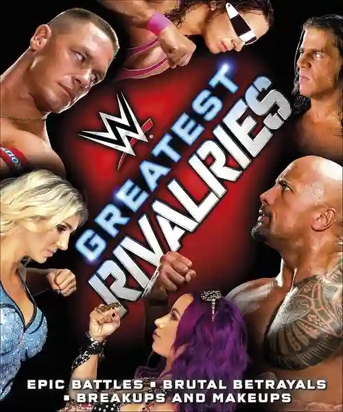 Promotional poster for WWE Greatest Rivalries featuring wrestlers in a collage.
