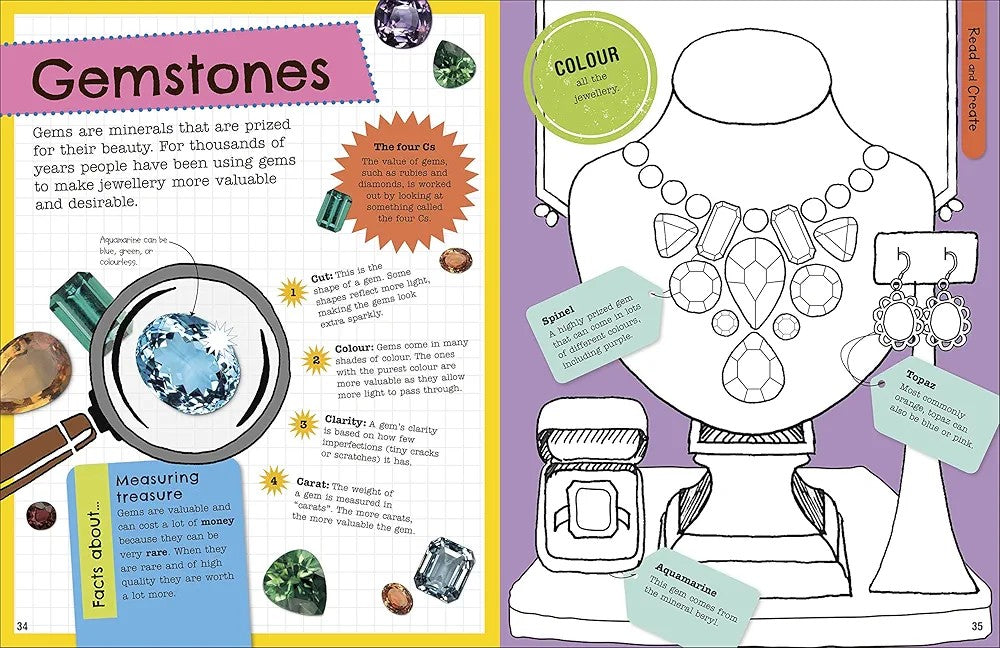 The Fact-Packed Activity Book ROCKS AND MINERALS Draw-Quiz-Create