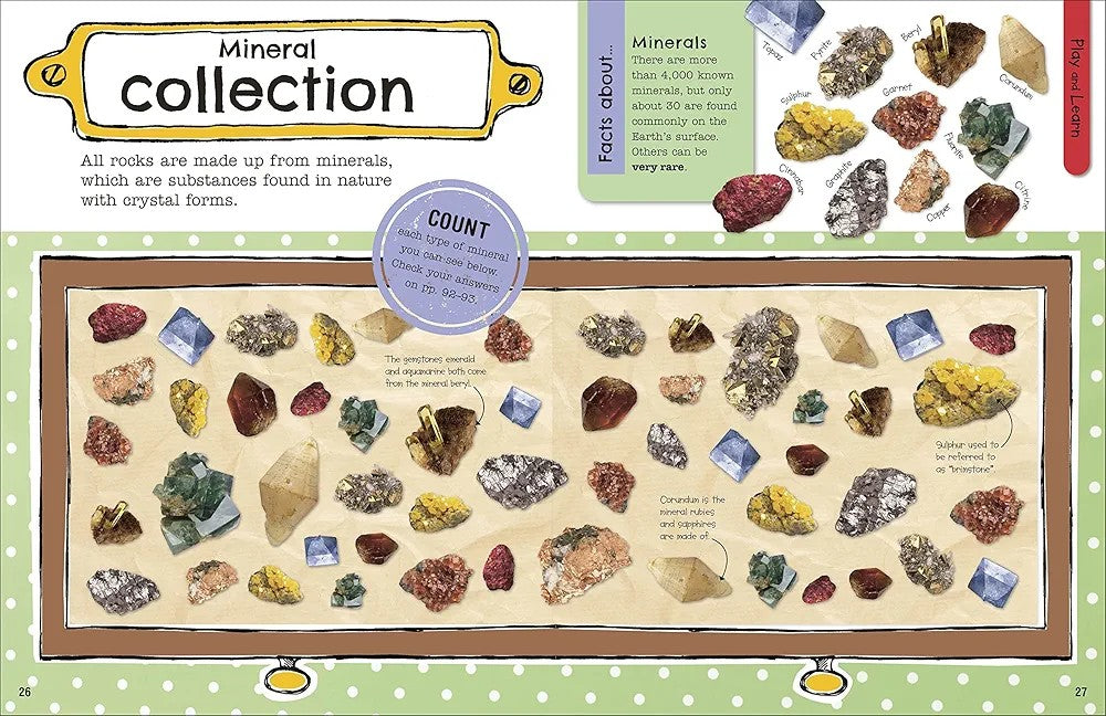 The Fact-Packed Activity Book ROCKS AND MINERALS Draw-Quiz-Create