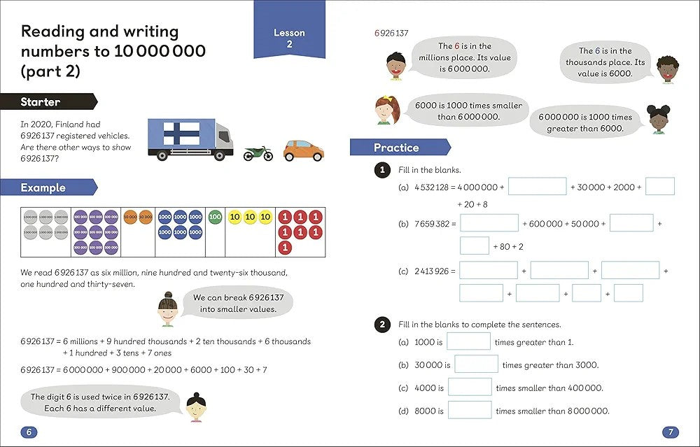 Maths ― No Problem! Numbers to 10 Million, Ages 10-11 (Master Maths at Home)