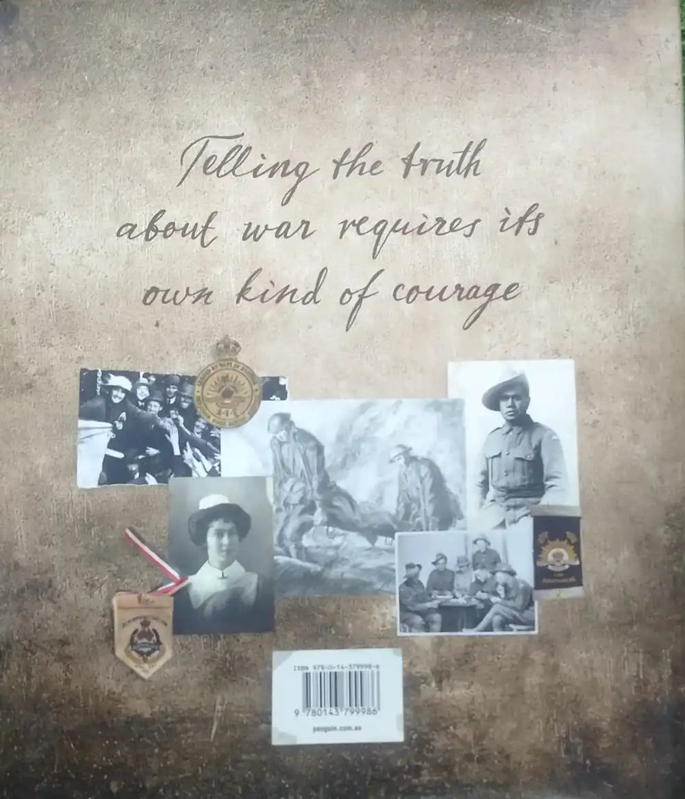 Collage of vintage military photos with text on a textured background