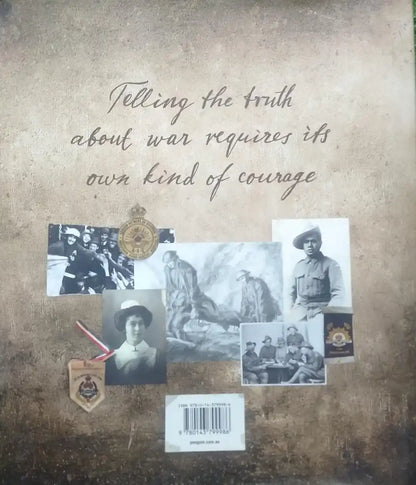 Collage of vintage military photos with text on a textured background