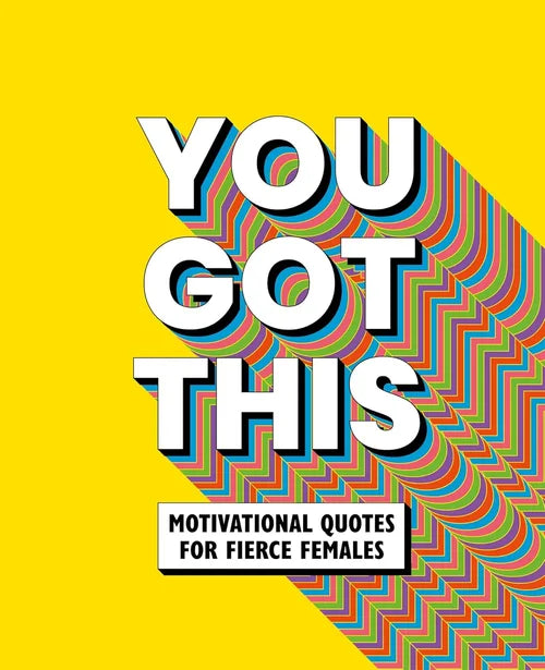 Book cover with 'You Got This' motivational quote on a yellow and multicolor patterned background