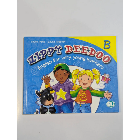 Children's book titled 'Happy Deedoo' on a white background