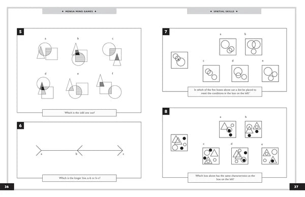 Educational page with geometric shape puzzles and a scale diagram on a white background.